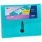 Avery Slide & View Expanding File Folder, 6 Pockets, Letter Size, 1 Aqua Folder (73544)